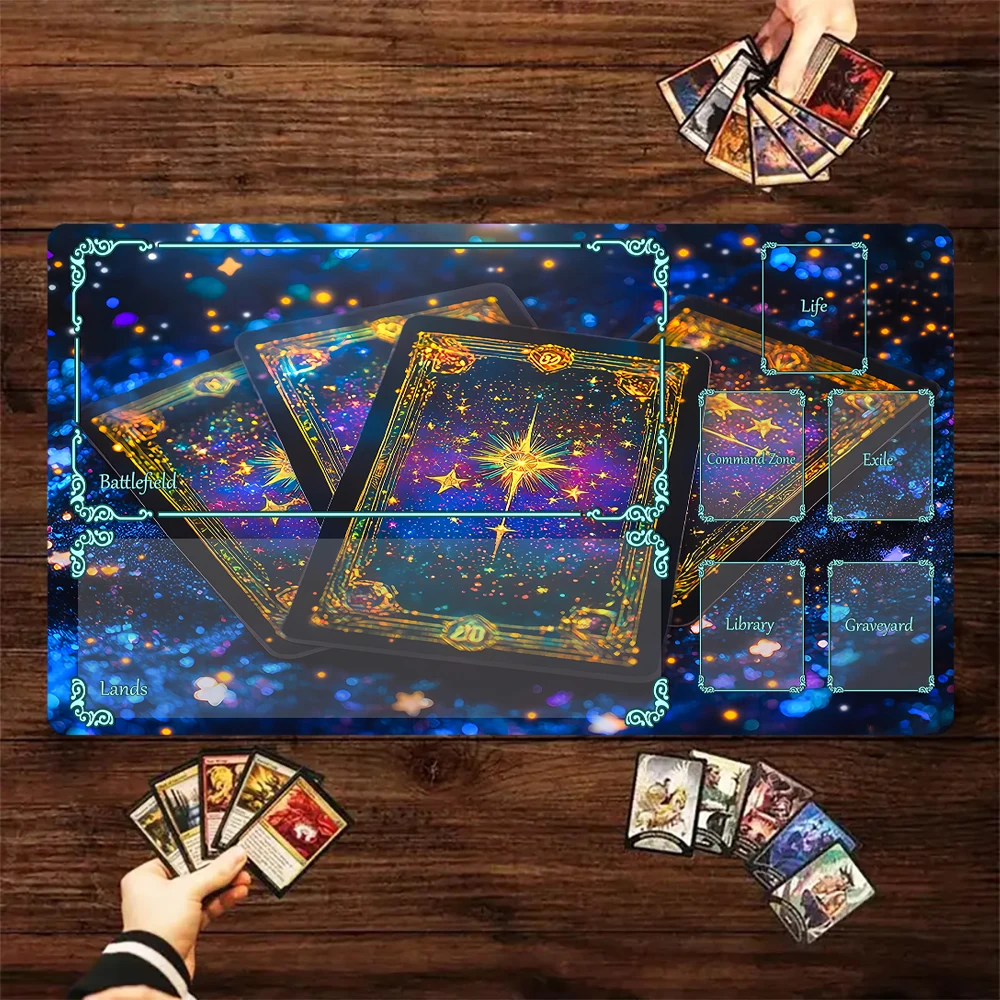 

Игровой коврик Magic Card с зоной Ворождение карт Таро Тема MTG игровой коврик для сбора игрового коврика Настольный коврик Commander Battle Playmat
