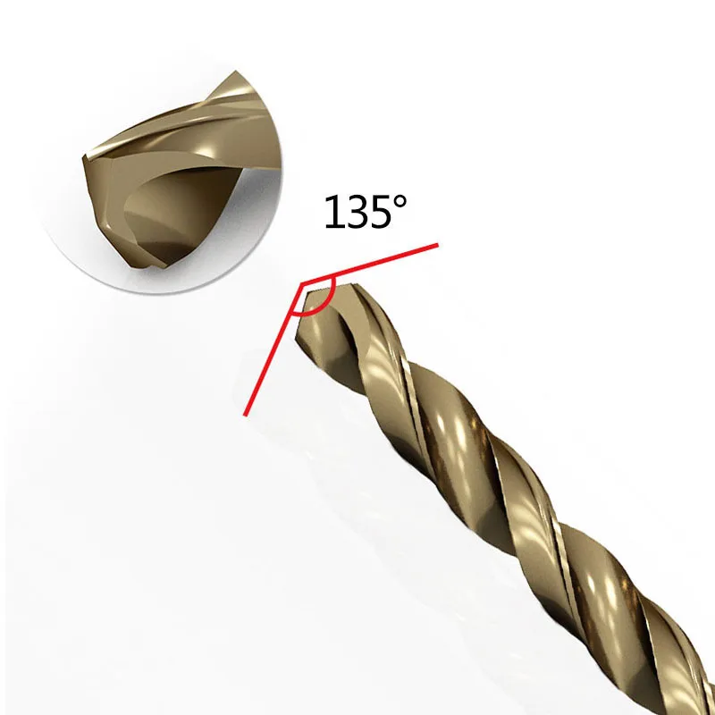 Broca helicoidal de barrena de cobalto M35 Extra larga de 300mm, 2,5mm-10mm para Metal, madera, acero inoxidable, broca de Agujero profundo, 1 ud.