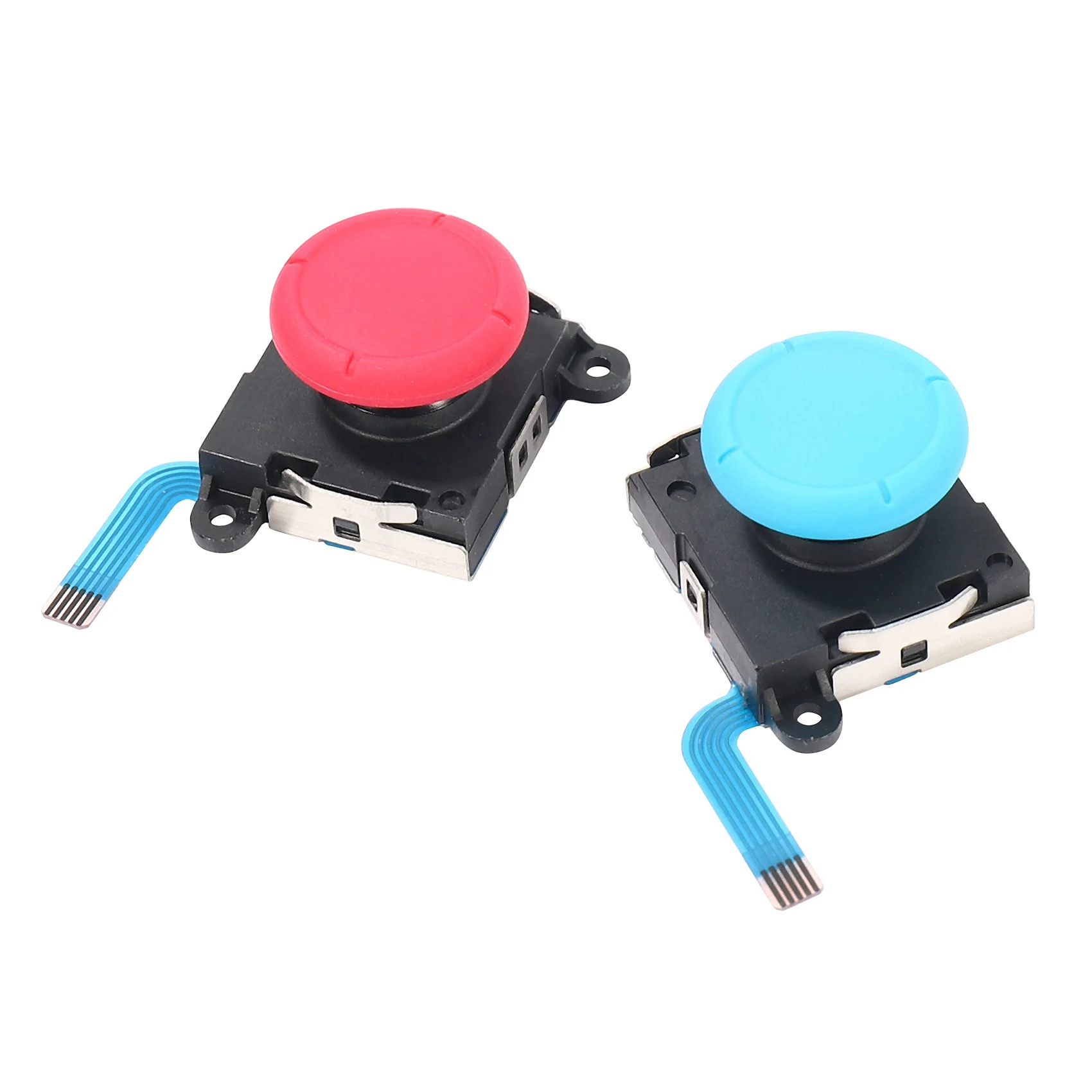 3D Analog จอยสติ๊ก Joy-Con ซ้าย/ขวา Thumbstick สําหรับ Nintendo Switch/Switch Lite Controller และคอนโซล - 4 แพ็ค