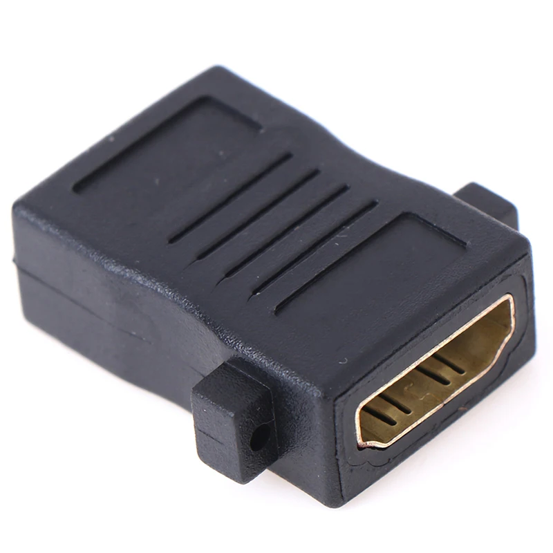 

Panel Mount Coupler 1080P HD Female to Female Straight-Through Extension Adapter for Fixed Mounting on Dashboards HDTV Connector