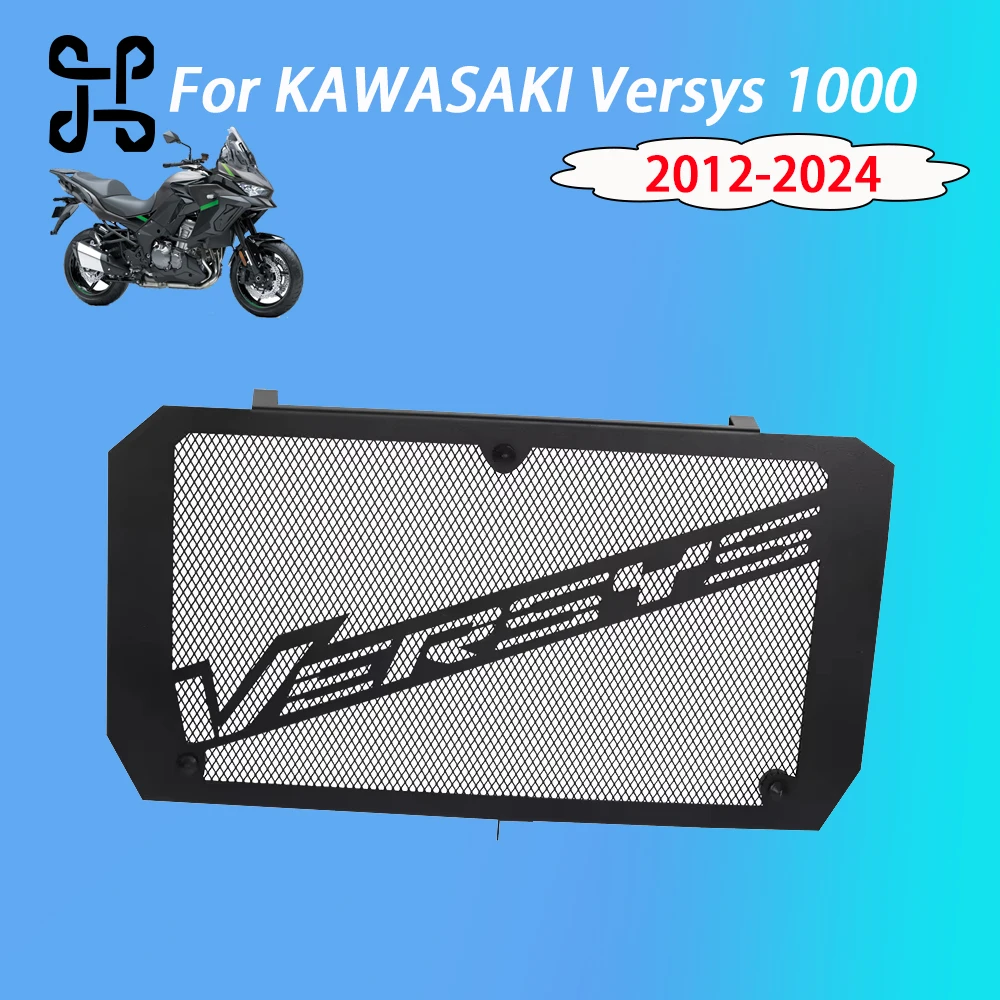 

For Kawasaki VERSYS 1000 2012 - 2024 Radiator Grille Guard Heavy 304 stainless steel Crash Protection Cover Heat Dissipation