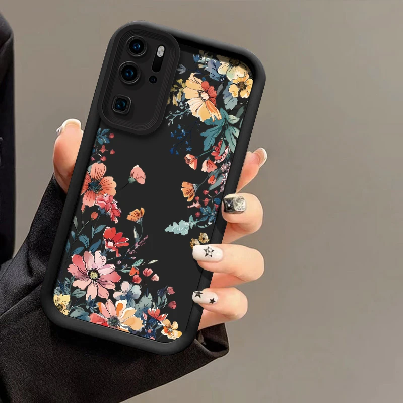 حافظة هاتف مطبوعة بالزهور لهاتف انفينيكس نوت 50 40 GT 30 VIP Zero 30 Hot 60 Pro Plus 40i 30i 10 20 Play غطاء سيليكون غير لامع #5