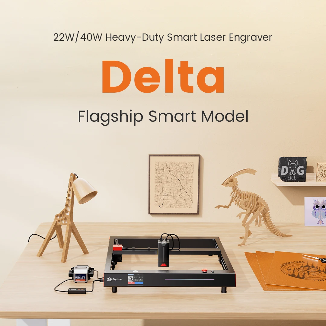 

Algolaser Delta 22W 40W Business Laser Engraver For Beginner Leather Wood Laser Cutter Metal Lase Engraving Machine Diy Tools