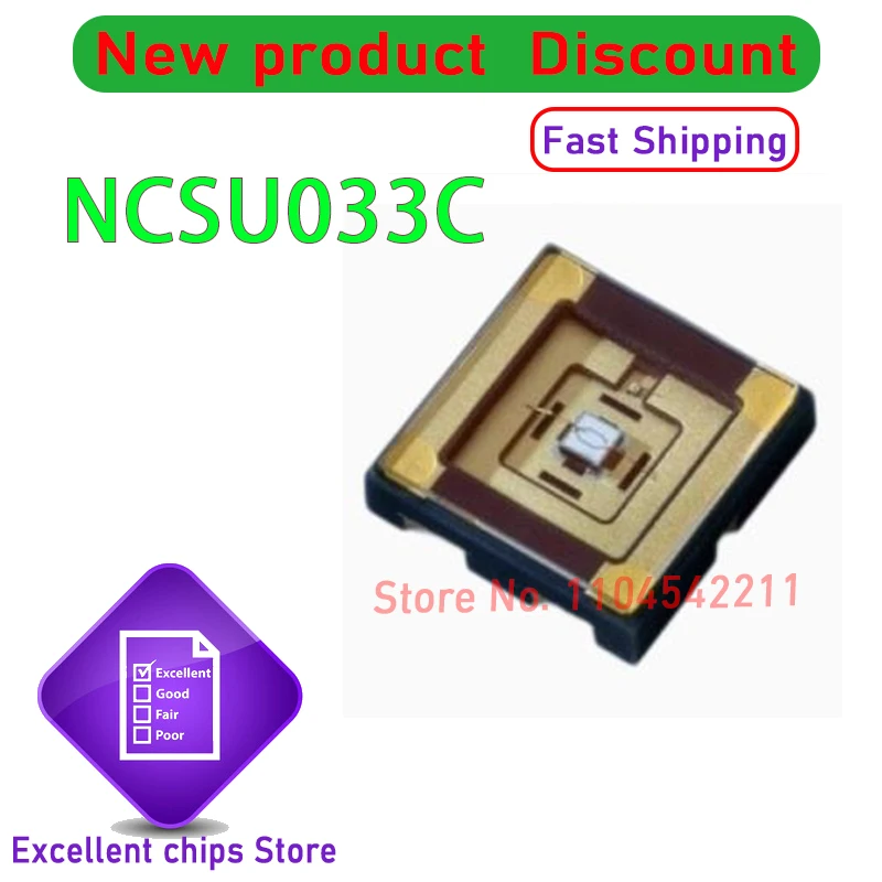 New Original NICHIA NCSU033C 365nm High Power 3W 800mW UV lamp  LED Light Bead Chip In Stock  1pcs/lot