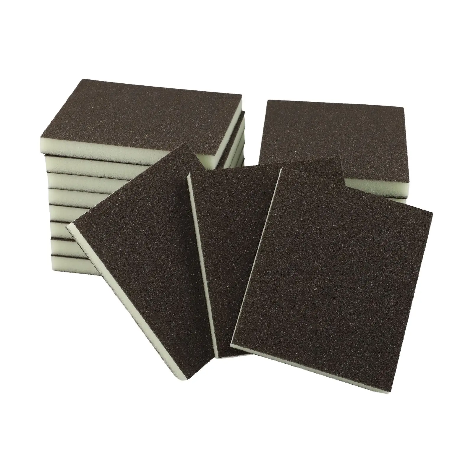 Multi-Grit Sponges Aluminum Oxide Sponges High-Density Foam Lightweight Design Optional Grit Levels Compact Size For Drywall