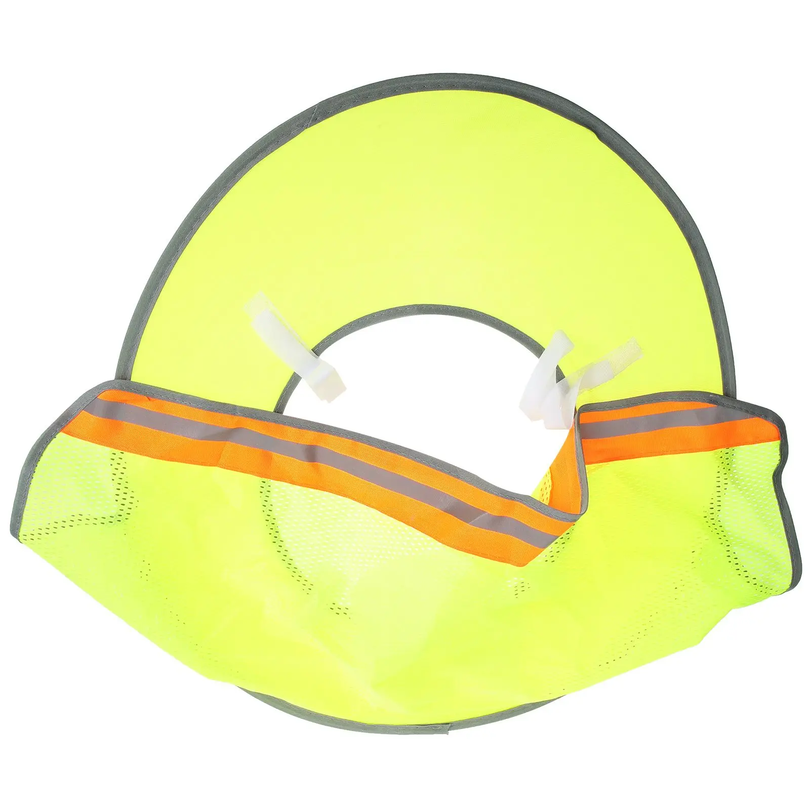 

Hard Hat Brim Shade Sun Visor Neck Guard Construction UV Protection Fluorescent Green Reflective Band Cooling Work