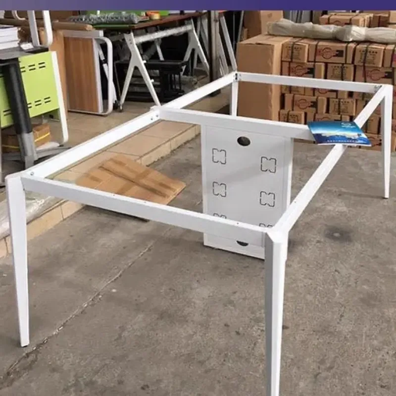 Conference table foot metal rhombus desk desk leg rock slab dining  bracket marble dining foot computer table rack
