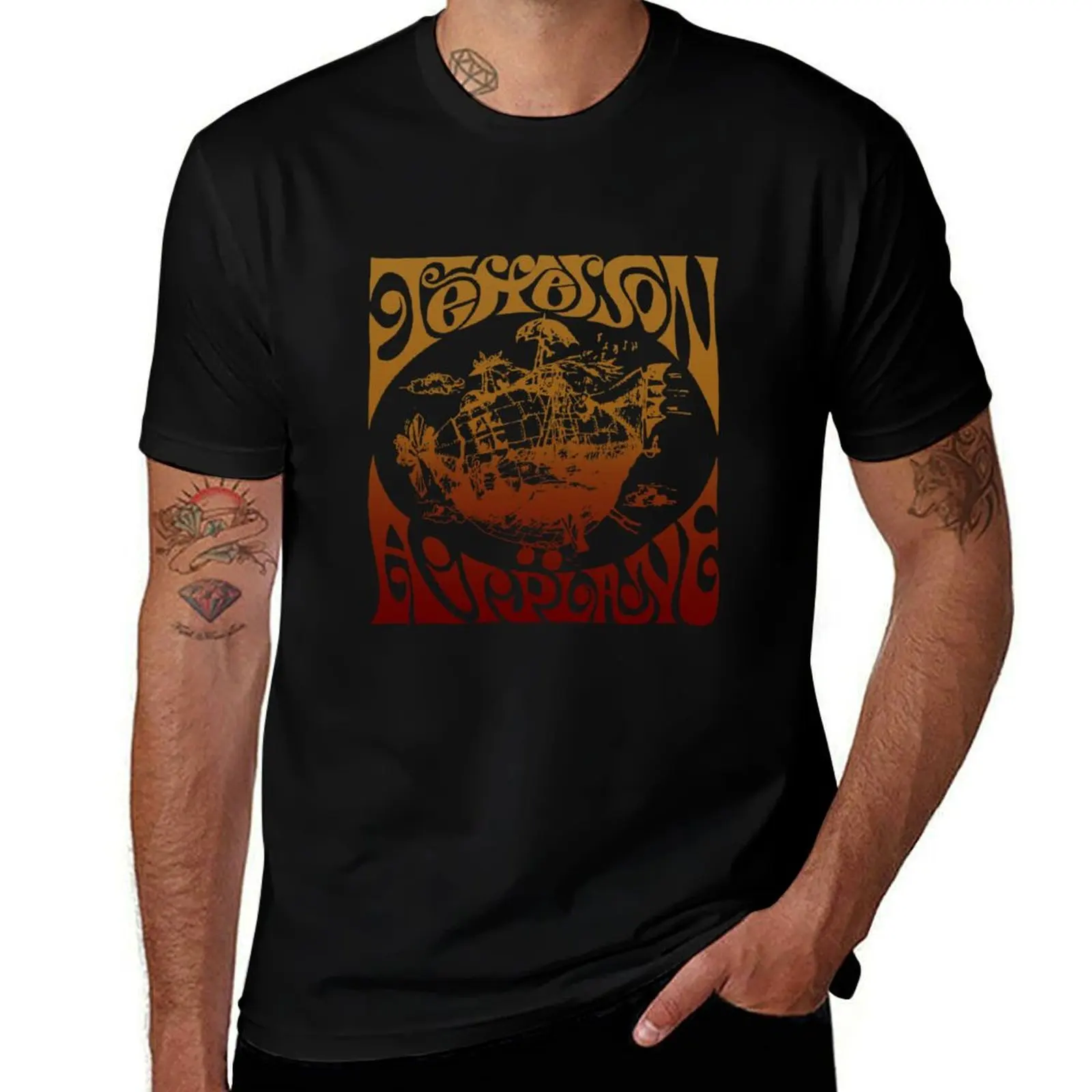 

Jefferson's Airplane Vintage T-Shirt cotton graphic tees kawaii clothes sweat funny t shirts for men