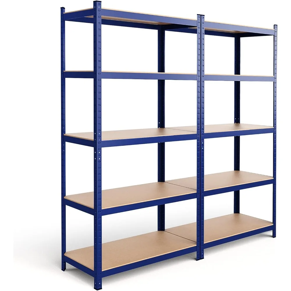 

Garage Storage Shelves 5-Tier Shelving Unit 2920LBS Heavy Duty Shelving Adjustable Boltless Organizer Rack for Warehouse