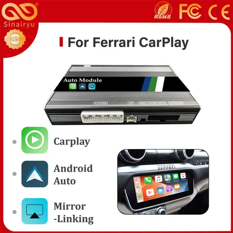 Wireless CarPlay6.5 "8.8'10.25" Per Ferrari 09YS F12 12YS F488 15YS F8 19 20YS Collegamento specchio Android Funzione AirPlay CarPlay