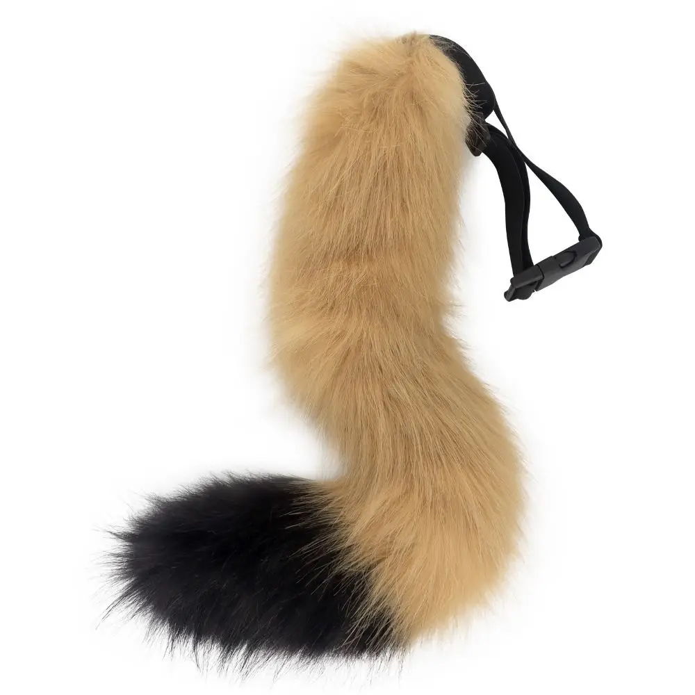 Accesorios de felpa para Cosplay de Halloween, cola larga ajustable, accesorios de Cosplay de animales para Halloween, bestia con hebilla, accesorios de Cosplay de animales