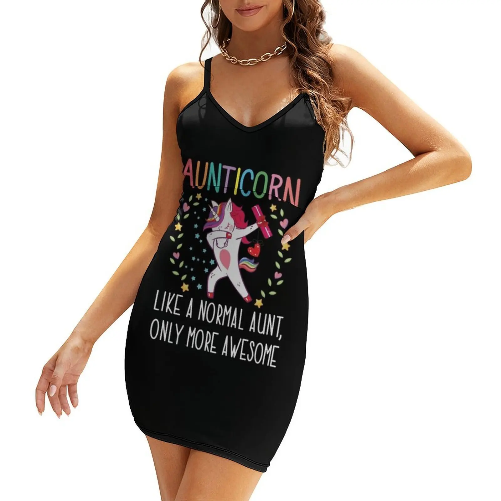 

Funny Unicorn Aunt Aunticorn Like a Normal Aunt Only More Awesome Sling Dress elegant women's sets wedding dresses for woman