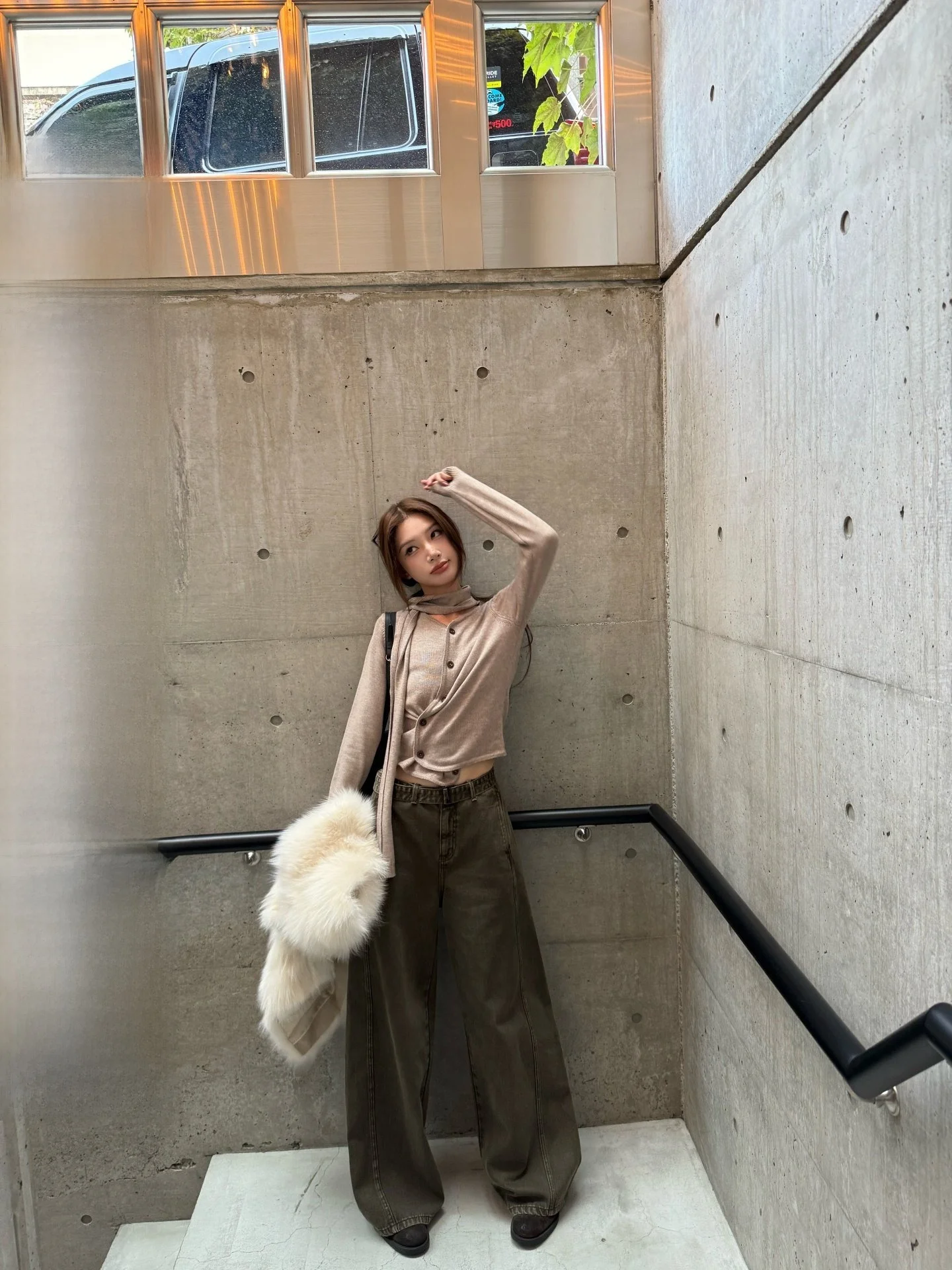 

Женский вязаный круглый свитер Yangzifan с асимметричным двусторонним кардиганом Sa, осенний модный топ