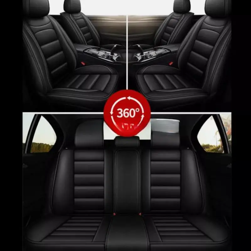 For Honda Car Seat Covers Quilted Leather Front Rear Full Set Protectors Universal Fit For Sedan SUV Truck Van Auto Interior Accessories Waterproof Breathable Durable Easy Install Anti Slip Cushion Cover Set With Headrest Covers And Storage Bag Deluxe