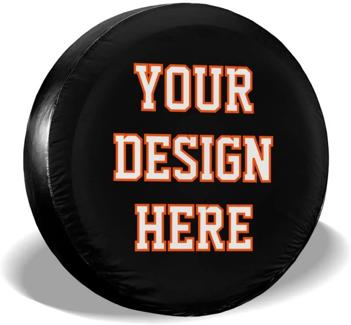 Custom Spare Tire Cover Personalized Tire Cover Add Your Own Design, Photo, Text Universal fits for Trailer Camper RV