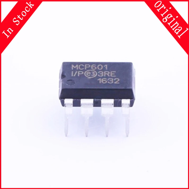 5pcs/lo MCP601 MCP601-I/P DIP-8 MCP601-I DIP8 In Stock