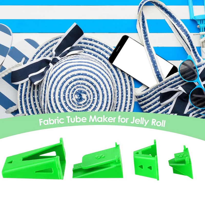 2 Set Fabric Tube Maker For Fabric Roll Rugs Bias Tape Maker Suitable For Fabric DIY, Making Fabric Roll Rugs Easier