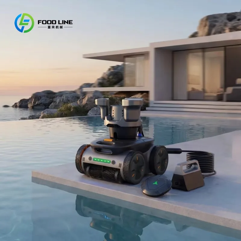 Customized Vacuum Cleaner Automatic Cleaning Machine Swimming Pool Floor Robotic Suction Powered by Rechargeable Battery