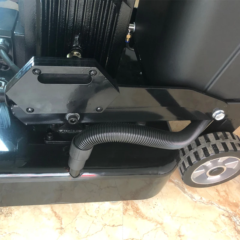 Walk-Behind Electric Concrete Floor Grinder Polisher Machine Engine Motor Vacuum Cleaner Dust-Free Surface Grinding High