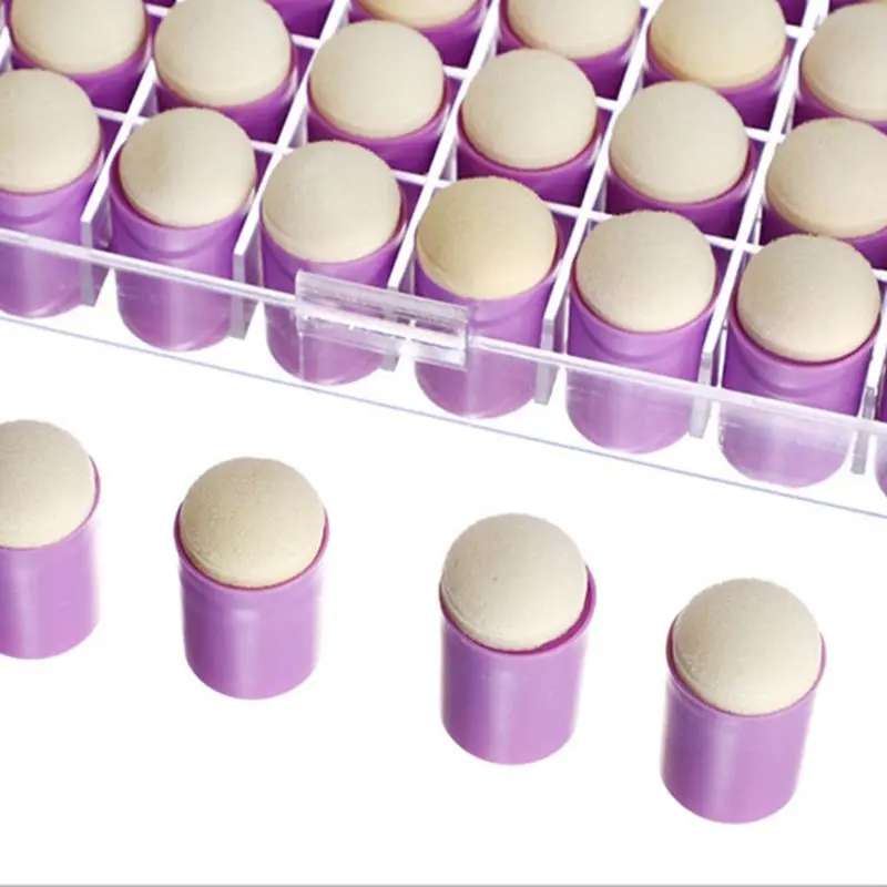 E9LB 40 шт., губка для рисования пальцами, губка для рисования, губка для рисования, набор губок для рисования, художественные