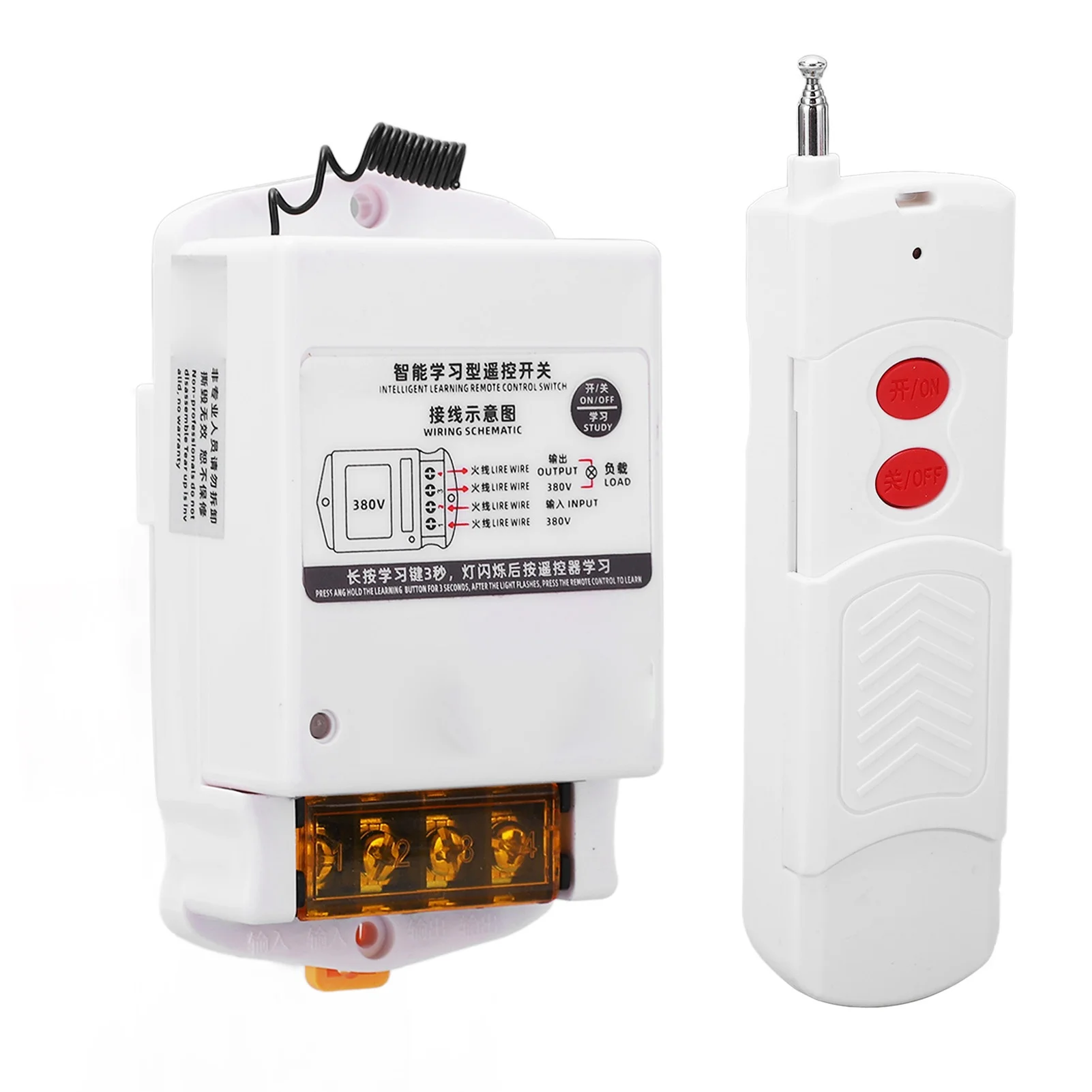 Smart RF Remote Control Switch Multifunctional Wireless Switch for Alarm and Water Pump AC 380V