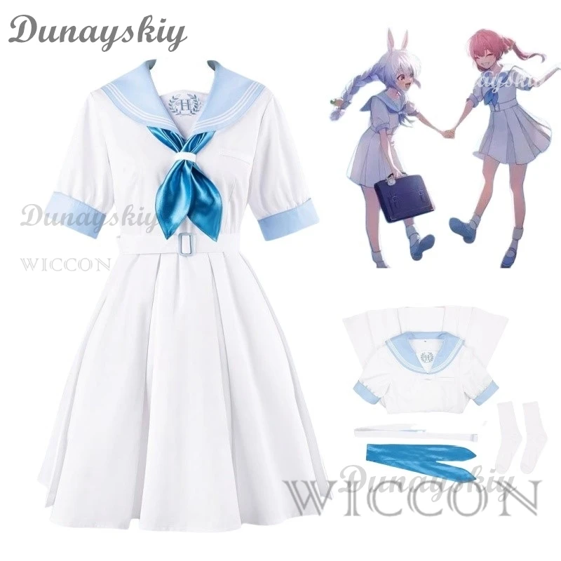 

Vtuber Tokoyami Towa Yukihana Lamy Cosplay Costume HoneyWorks Member JK Dress School Uniform Woman Lovely Party Suit