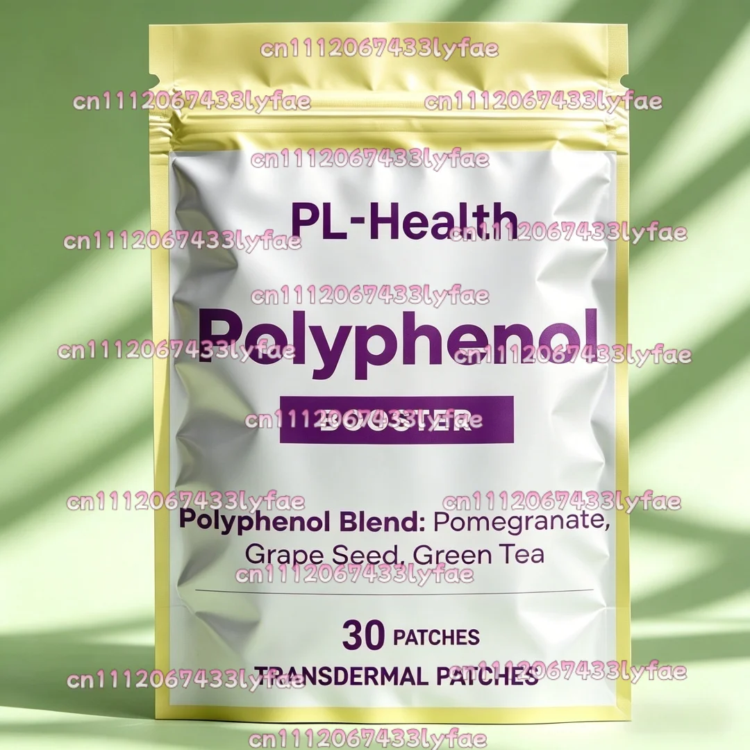 30 Patches Polyphenol Booster Transdermal Patches for Good Health, Helps Boost Akkermansia Muciniphila for Men & Women