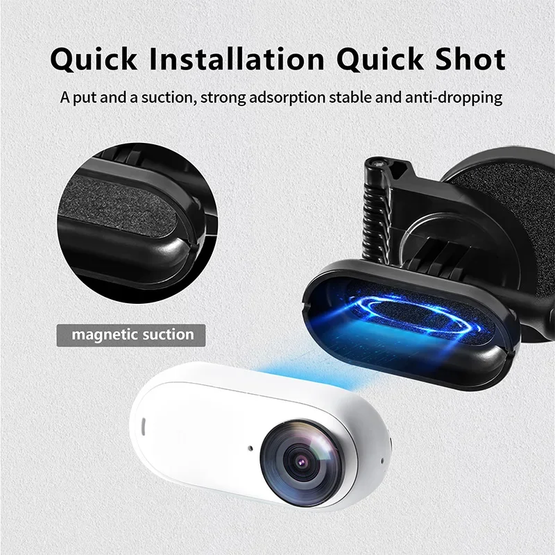 Магнитный кронштейн STARTRC для Insta360 Go3/Go 3S, аксессуары для камеры, расширительный держатель, быстрая установка, настольная подставка
