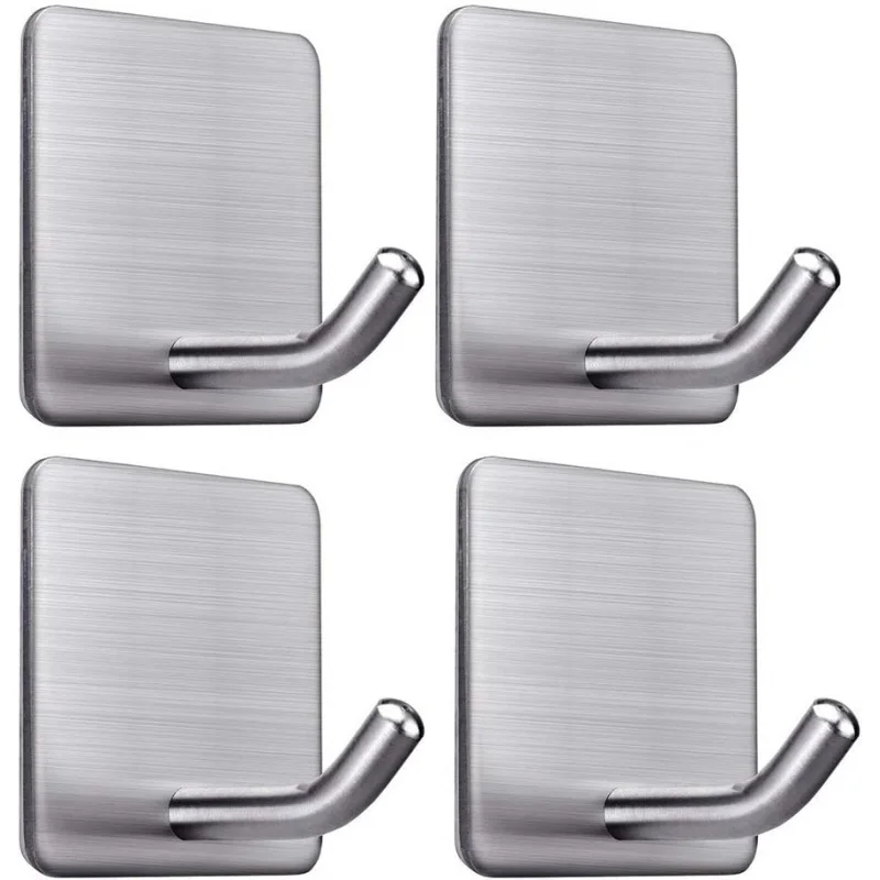 

Сверхмощные клейкие крючки для полотенец, наклейка на вешалку для полотенец, настенный держатель, водонепроницаемые липкие крючки из нержавеющей стали