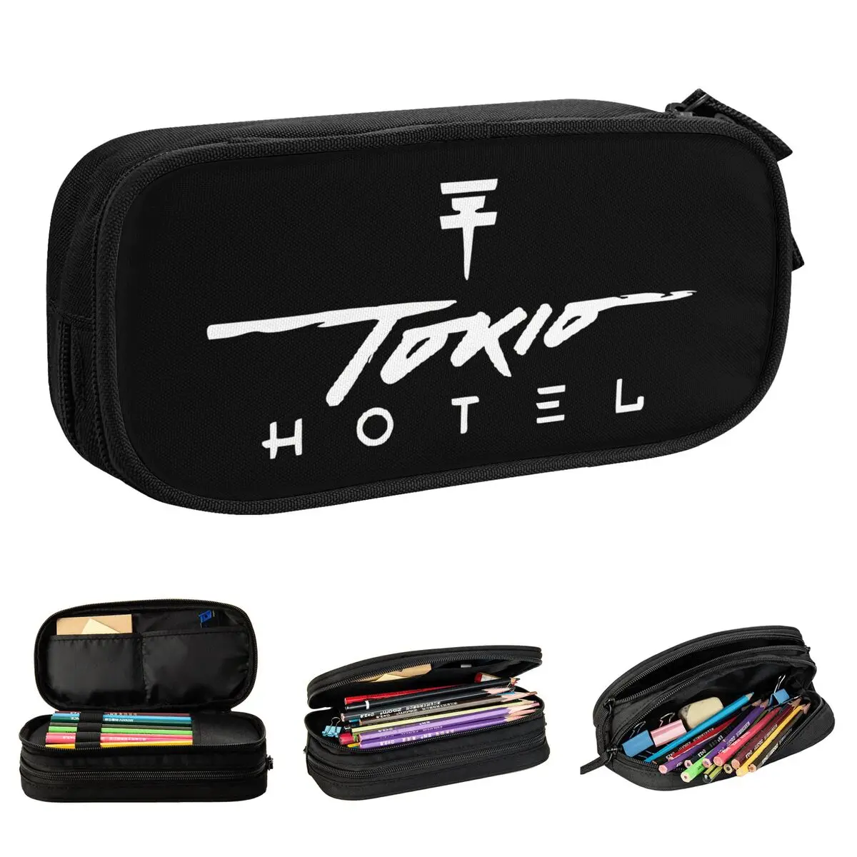 Lovely Tokio Hotel Pencil Cases Pencil Pouch Pen Holder for Girls Boys Big Capacity Bag School Supplies Gifts Stationery