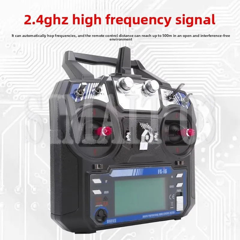 Flysky FS-i6X 2.4GHz RC Transmitter | for Car, Boat, Airplane & FPV Drone | Includes Phoenix G8 Simulator & Receiver