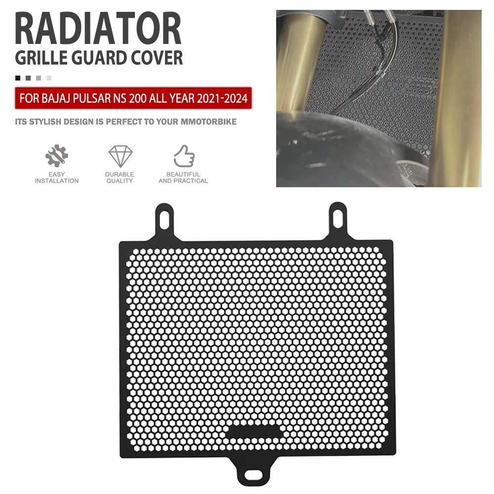 Radiator Guard For Bajaj Pulsar NS 200 all year 2024 2023 2022 2021 Motorcycle Radiators Grille Cover Protector Accessories Part