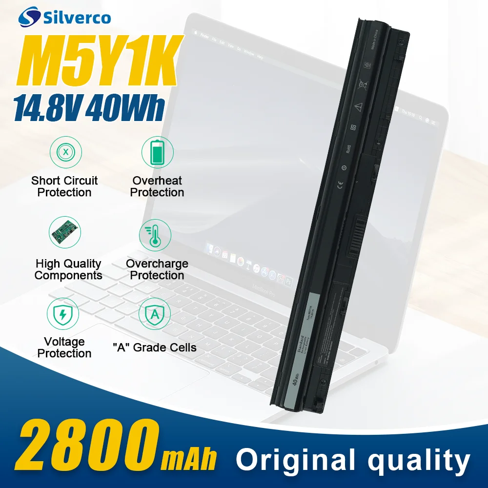 M5Y1K 14.8V 40WH Battery For Dell Inspiron 14 15 17 5000 3000 Series 5559 3451 3558 3567 5755 5756 5458 GXVJ3 453-BBBQ HD4J0