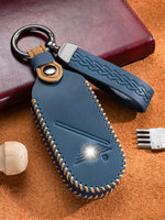 Leather Car Key Fob Case for BMW Mini Cooper Clubman Hardtop Convertible Countryman F54 Smart Remote Holder Key Cover Keychain