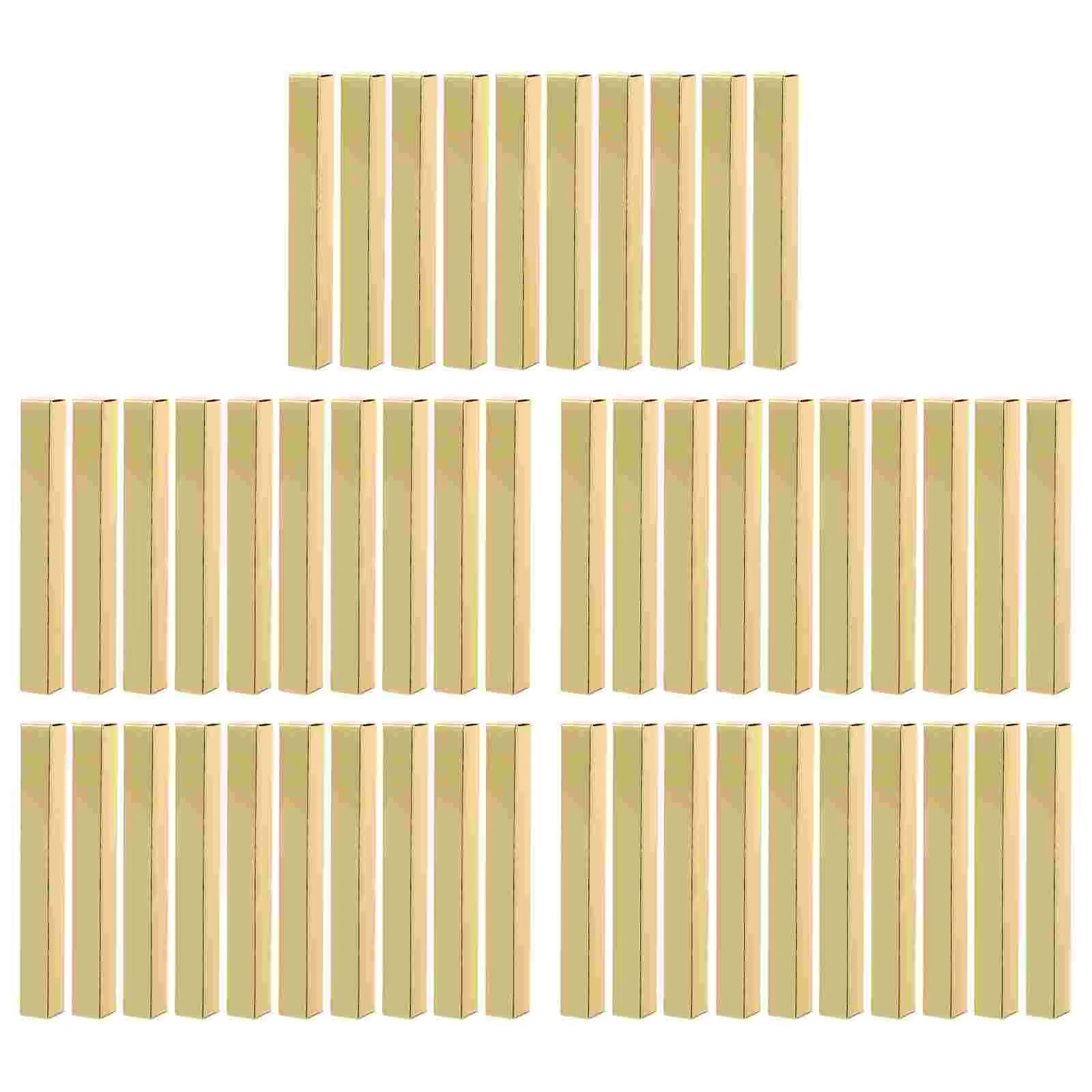 50 Pcs Gift Boxes Lip Gloss Lipstick Case DIY Package Hand Made Eyeliner Golden