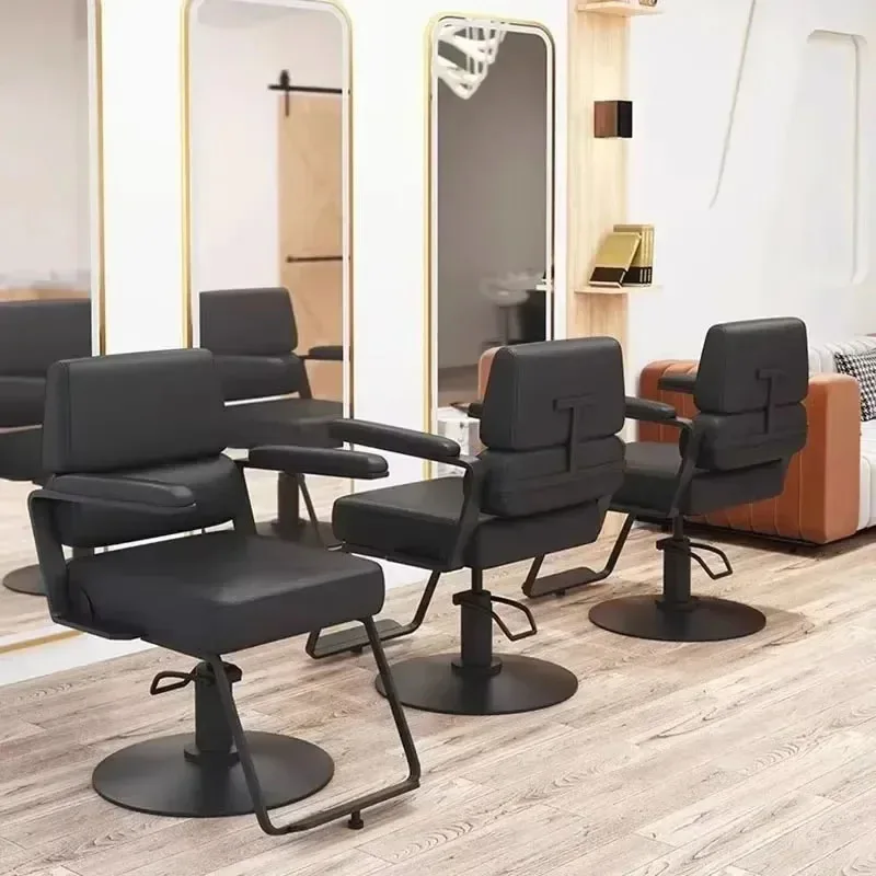 Luxury Glamour Professional Barber Chair Home Commercial Salon Chair Nordic Reclining Sedia Parrucchieri Beauty Salon Furniture