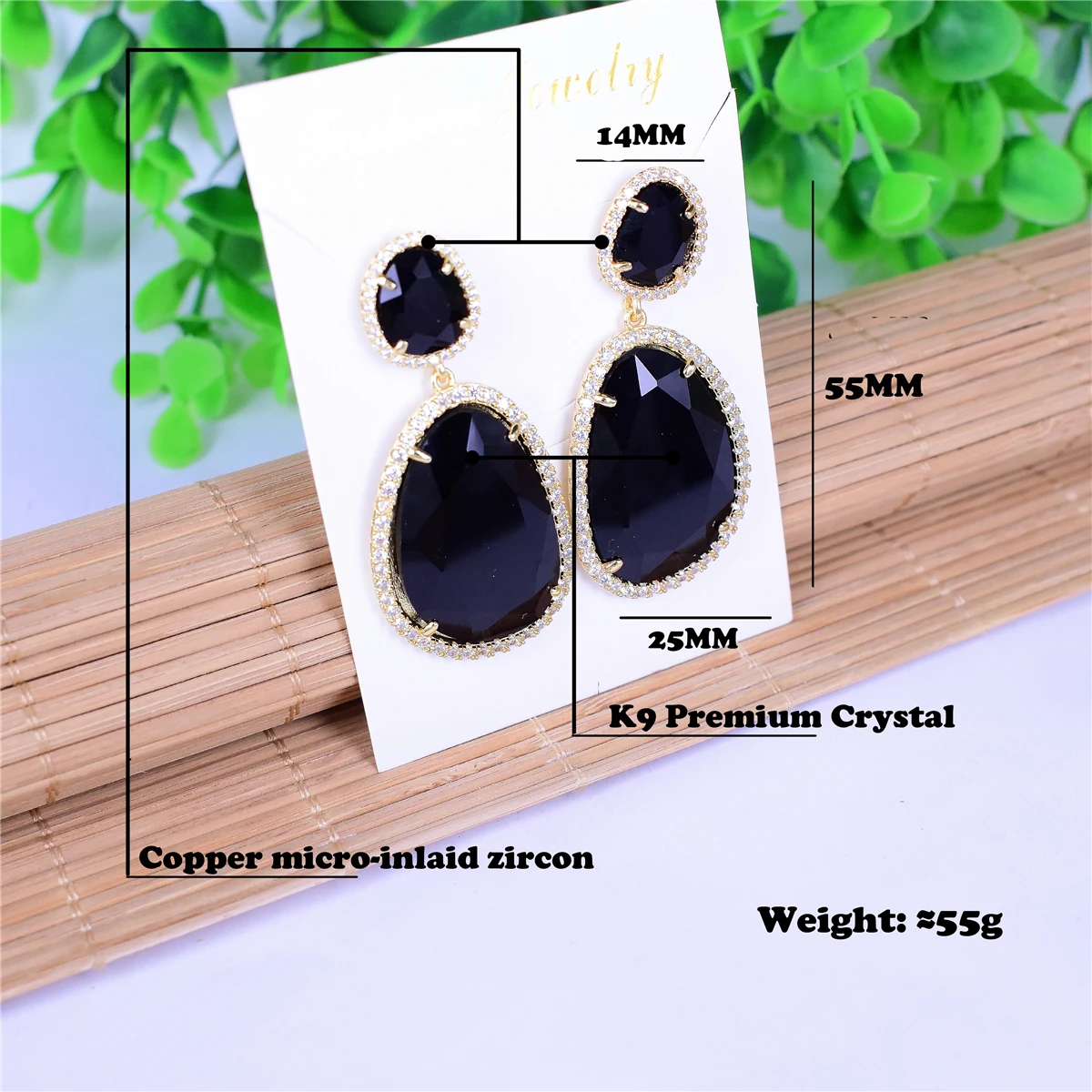 NEW Women Fashion Jewelry Style Blue/Black/Pink Earrings CZ Zircon Sweet Stud Crystal Earrings for Women Girl