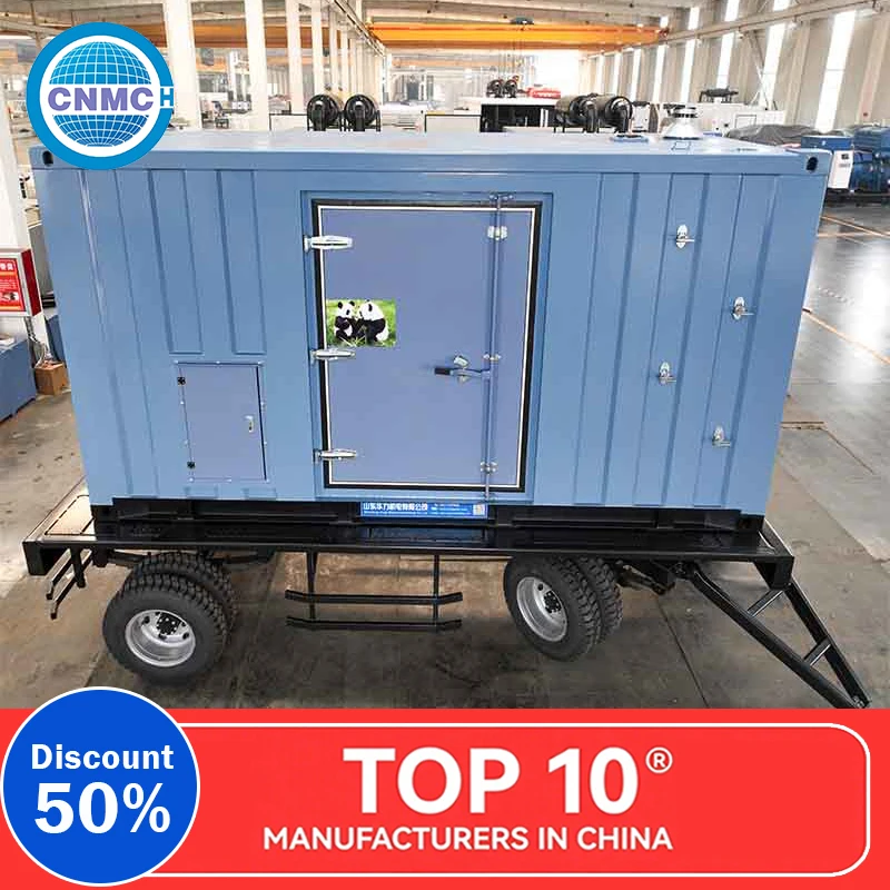 

220V/380V Generator Engine Travel Electricity Made in China Customizable Quiet 50KW/80KW/100KW/200KW Portable Generators