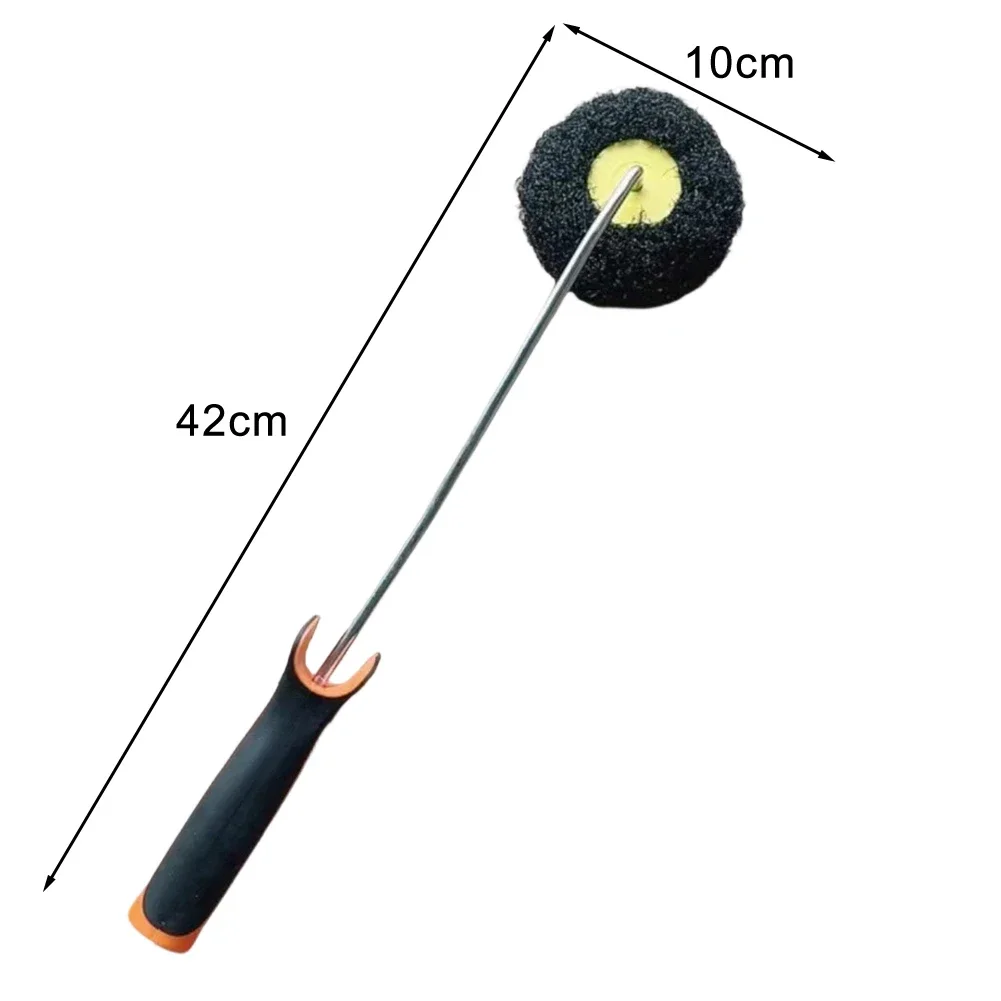 1pc Pumpkin Shaped Roller Brush Corner Putty Finishing Roller Inner Corner Lining Paint Roller Corner Edging Paint Brush