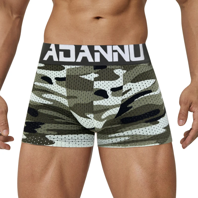 CMENIN Sexy Cotton Camouflage Men Boxershorts Sponge Butt Lifting Men\'s Panties Sissy Man Underwear Breathable Men Boxer Briefs