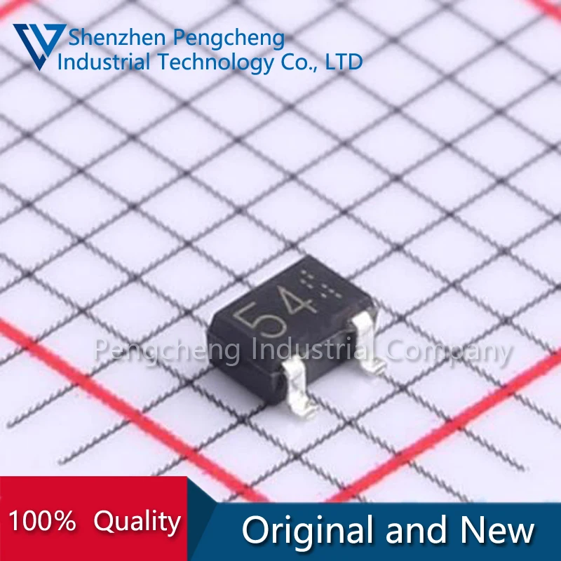 (100PCS/LOT)100％ Original new DTA114YUA Marking 54 SOT323 PNP 100mA 50V Digital Transistor (Bias Resistor Built-in Transistor)