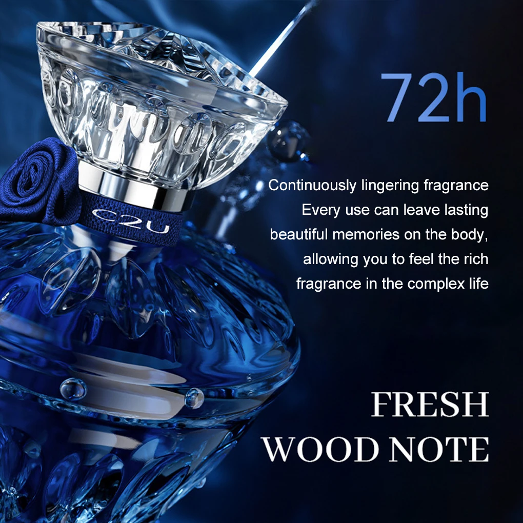 75ml Perfume de cavalheiro fragrância leve de longa duração fragrância azul oceano