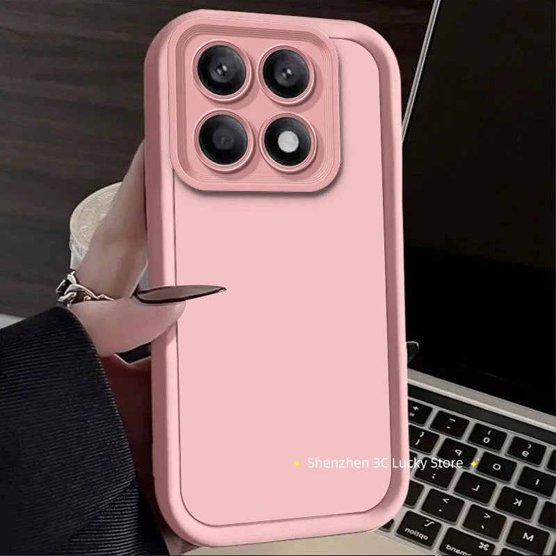 

For Xiaomi Poco F6Pro Little F6 Pro Case For Redmi K70 K 70 Pro K70Pro Back Cover Silicone Protection Matte Shockproof Soft Case