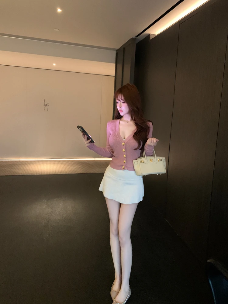 

Женская плиссированная юбка А-силуэта M900 с завышенной талией, стройнящая, универсальная, для повседневной носки, весна 2026, новинка