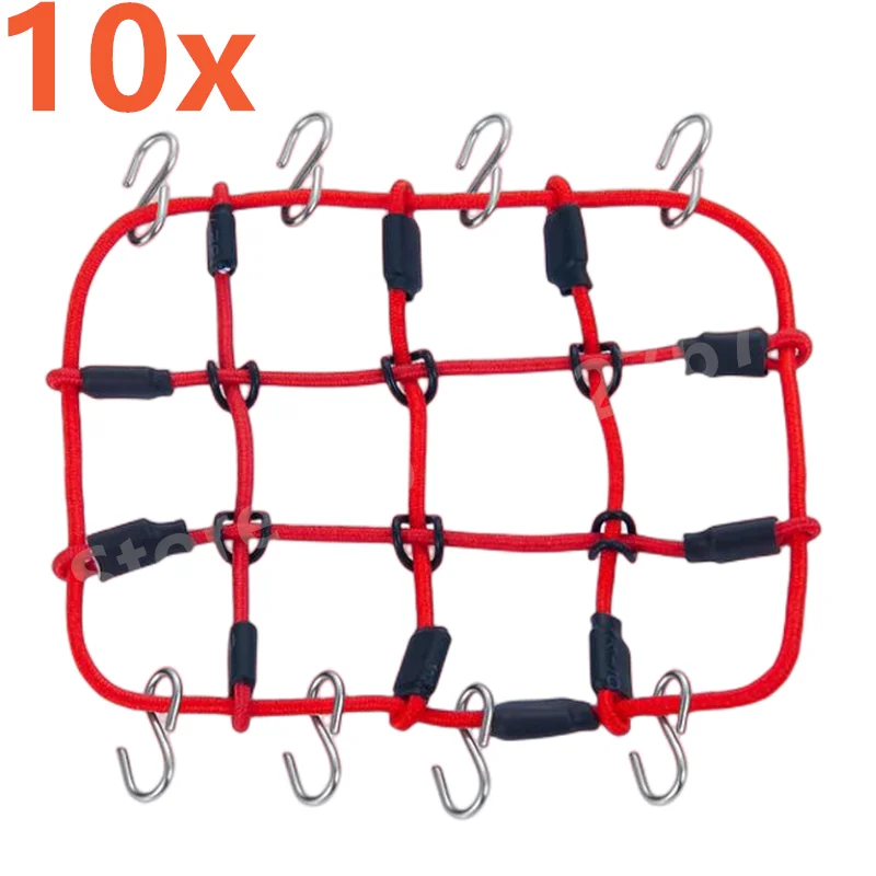 

10Pcs RC Car Elastic Luggage Net for 1/24 RC Crawler Axial SCX24 90081 AXI00001 AXI00002 Simulated Decoration Accessories Parts