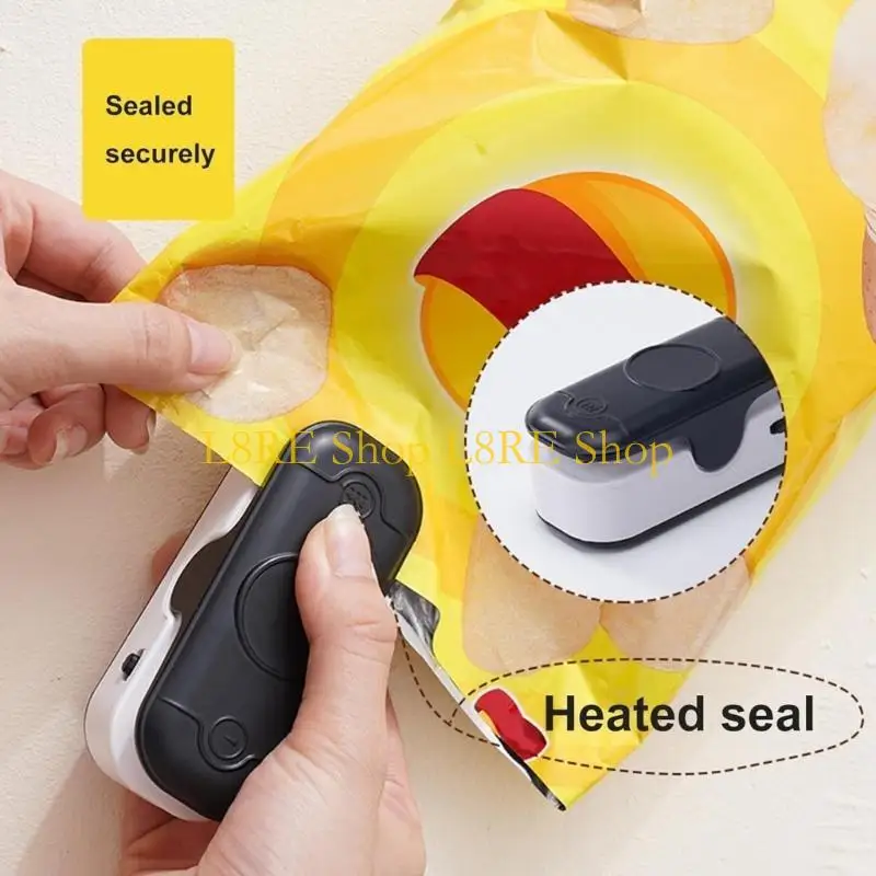 L8RE Mini Bag Sealer Portable Sealing Bags Machine Handheld Heating Vacuum Sealer Machine with Cutter for Plastic Bag