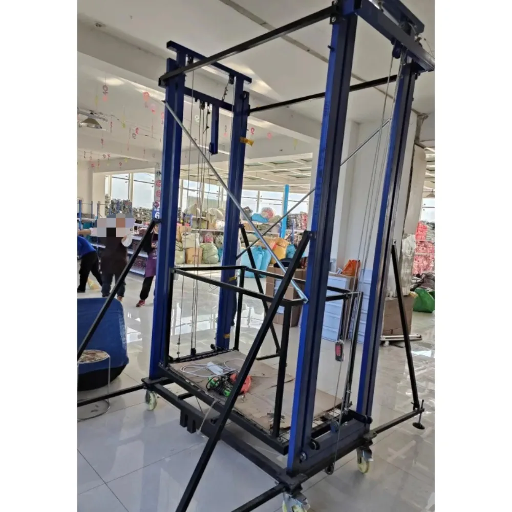 Electric scaffolding foldable mobile lifting platform fully automatic remote control hoist