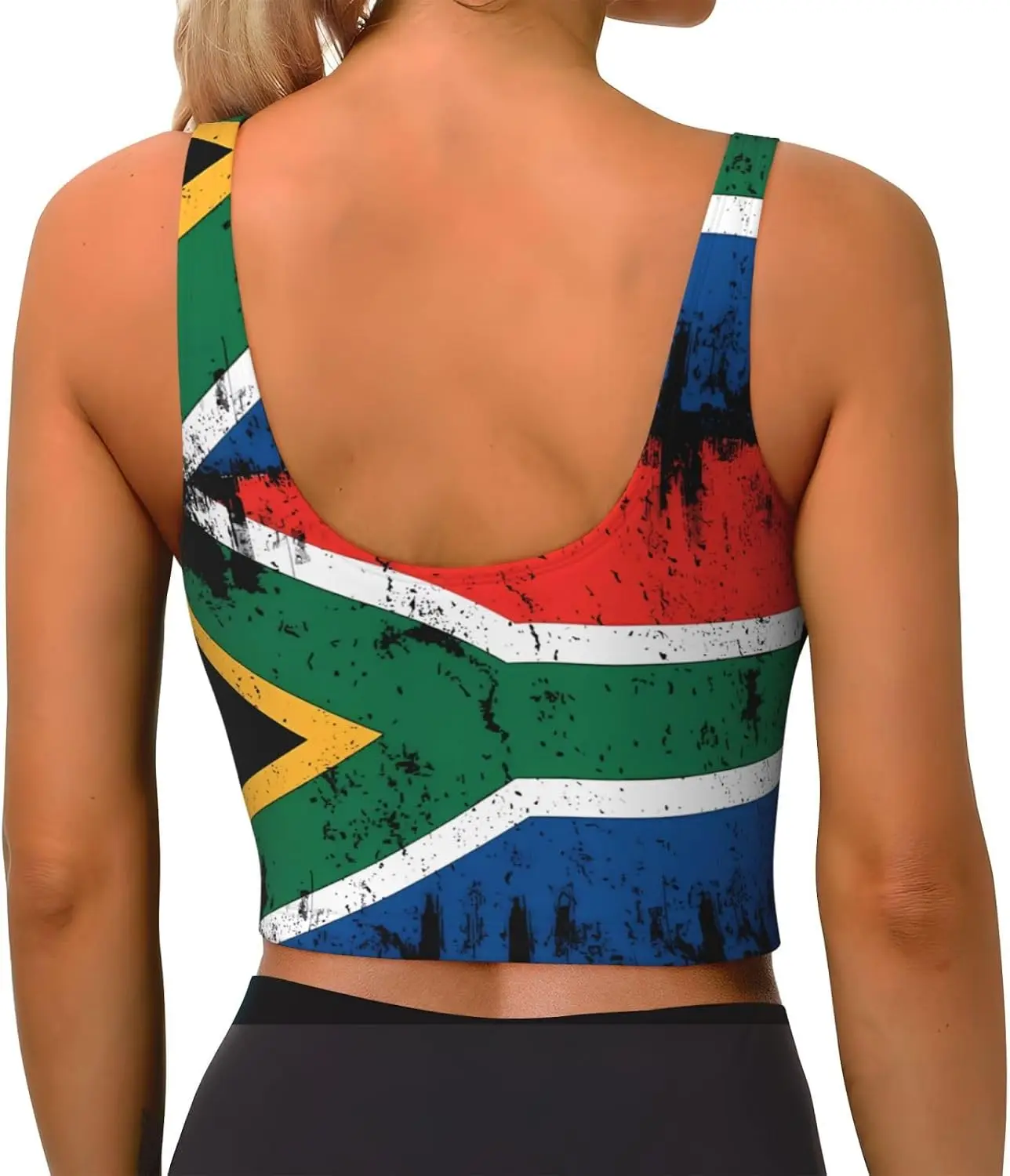 Custom Top Women Sports Bras Scoop Neck Yoga Crop Tank Tops U Back Fitness Exercise Workout Running Top Removable Pads Outfits