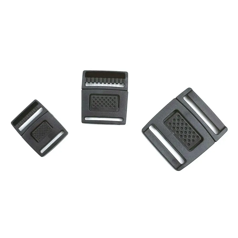10pcs High Quality Plastic Curved Buckle Lock Black&White Safety Buckles Paracord Bracelet Lock Outdoor Tool