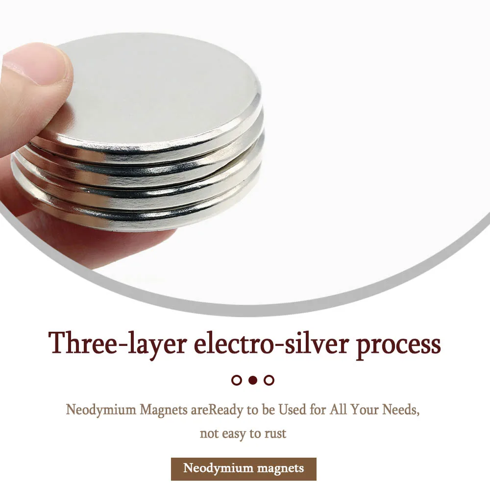 50mmx5mm Super Strong Round Neodymium Magnet Powerful Magnets N35 small Permanent Magnetic NdfeB Refrigerator Magnet 50x5